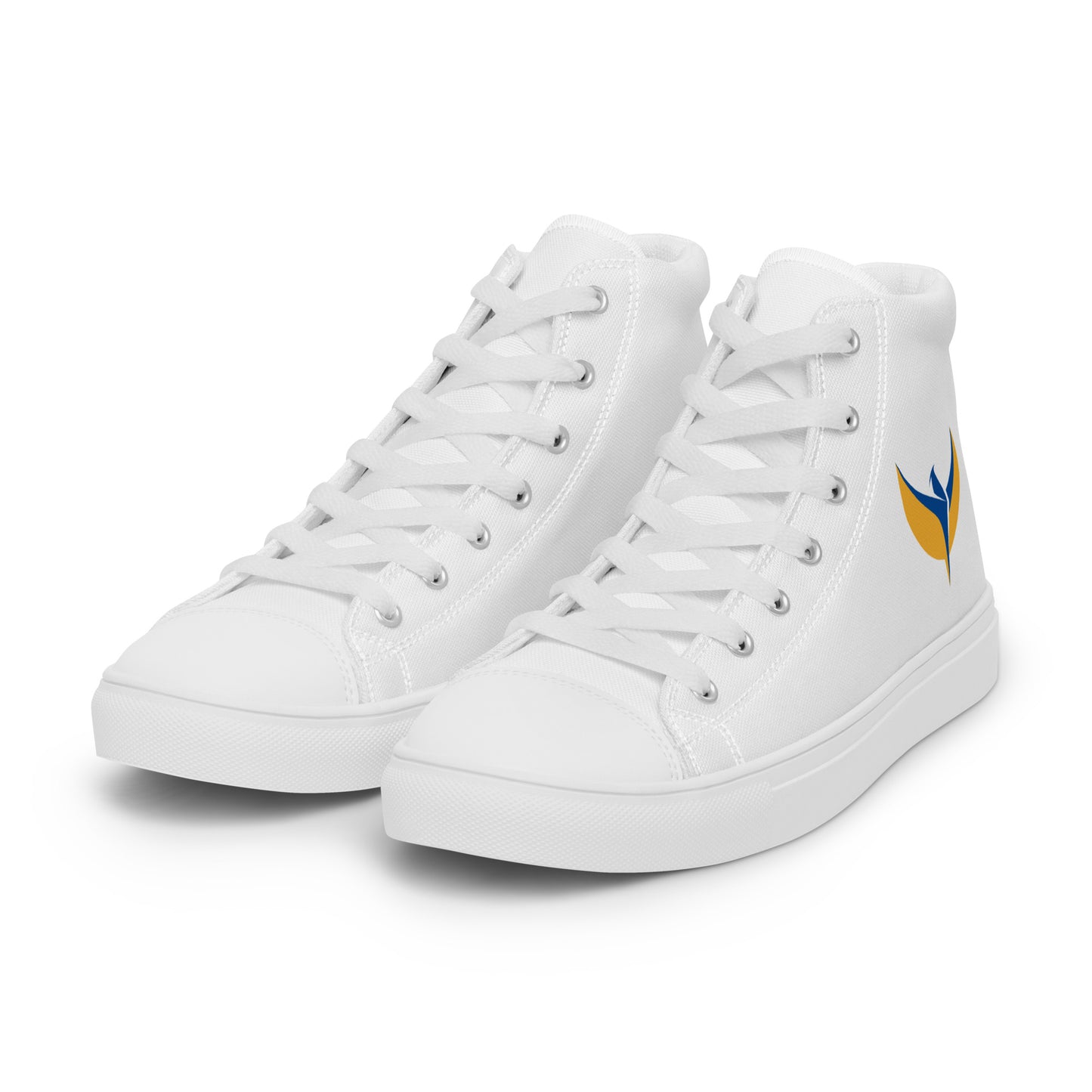 Men’s High Top White Canvas Shoes - Phoenix