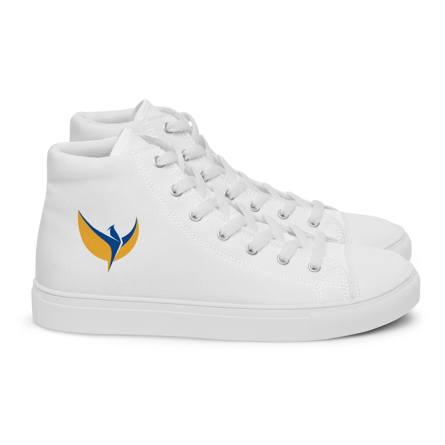 Men’s High Top White Canvas Shoes - Phoenix