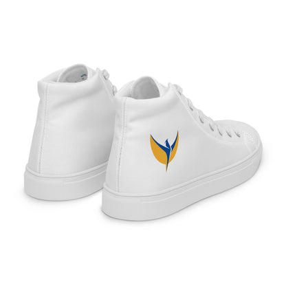 Men’s High Top White Canvas Shoes - Phoenix