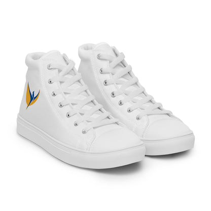 Men’s High Top White Canvas Shoes - Phoenix