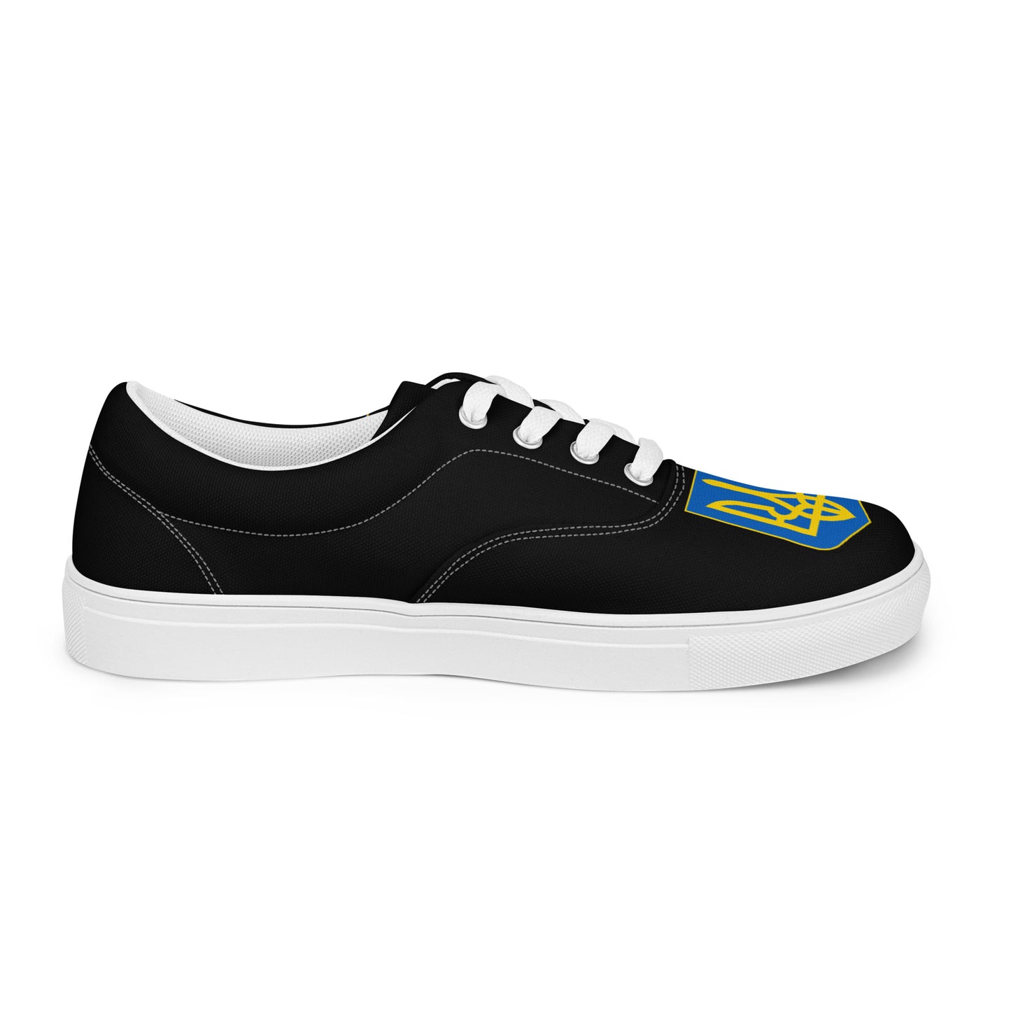 Men’s Lace-up Black Canvas Shoes - Trident