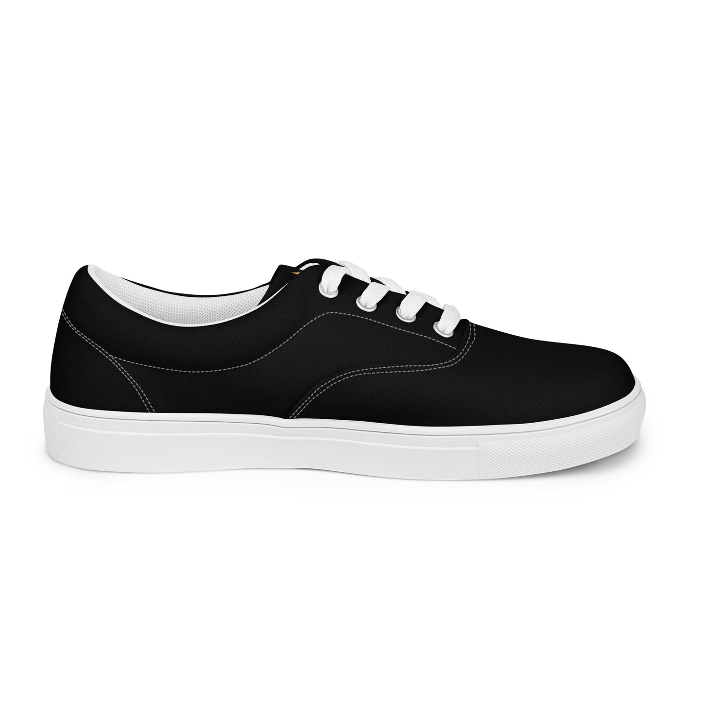 Men’s Lace-up Black Canvas Shoes - Phoenix Incogni Center