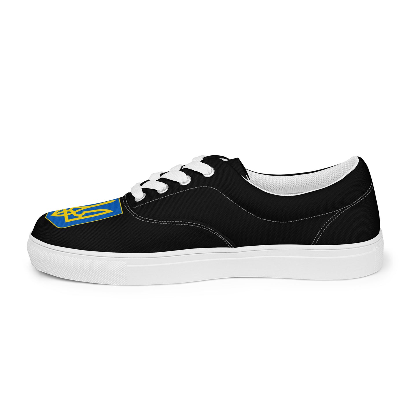 Men’s Lace-up Black Canvas Shoes - Trident