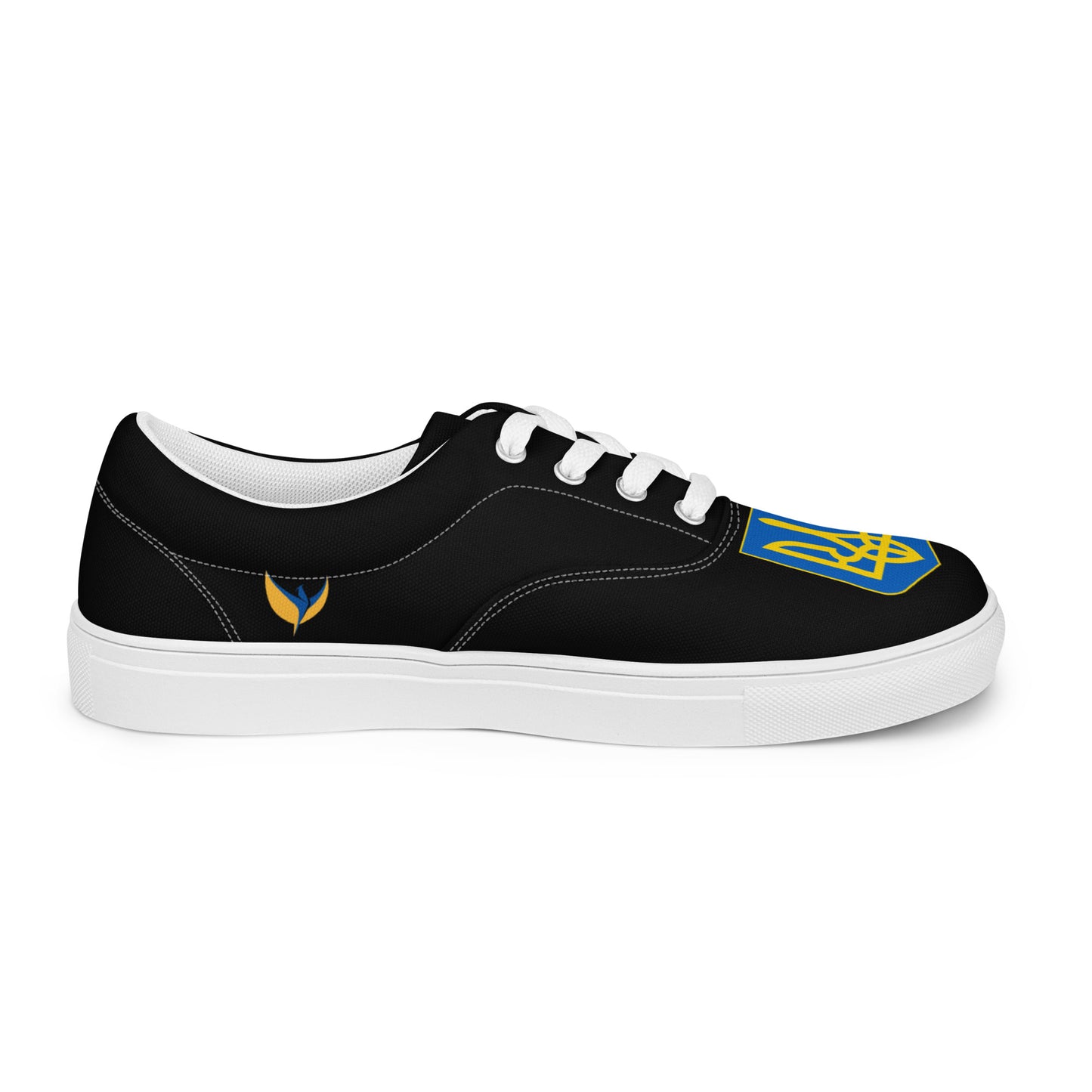 Men’s Lace-up Black Canvas Shoes - Trident