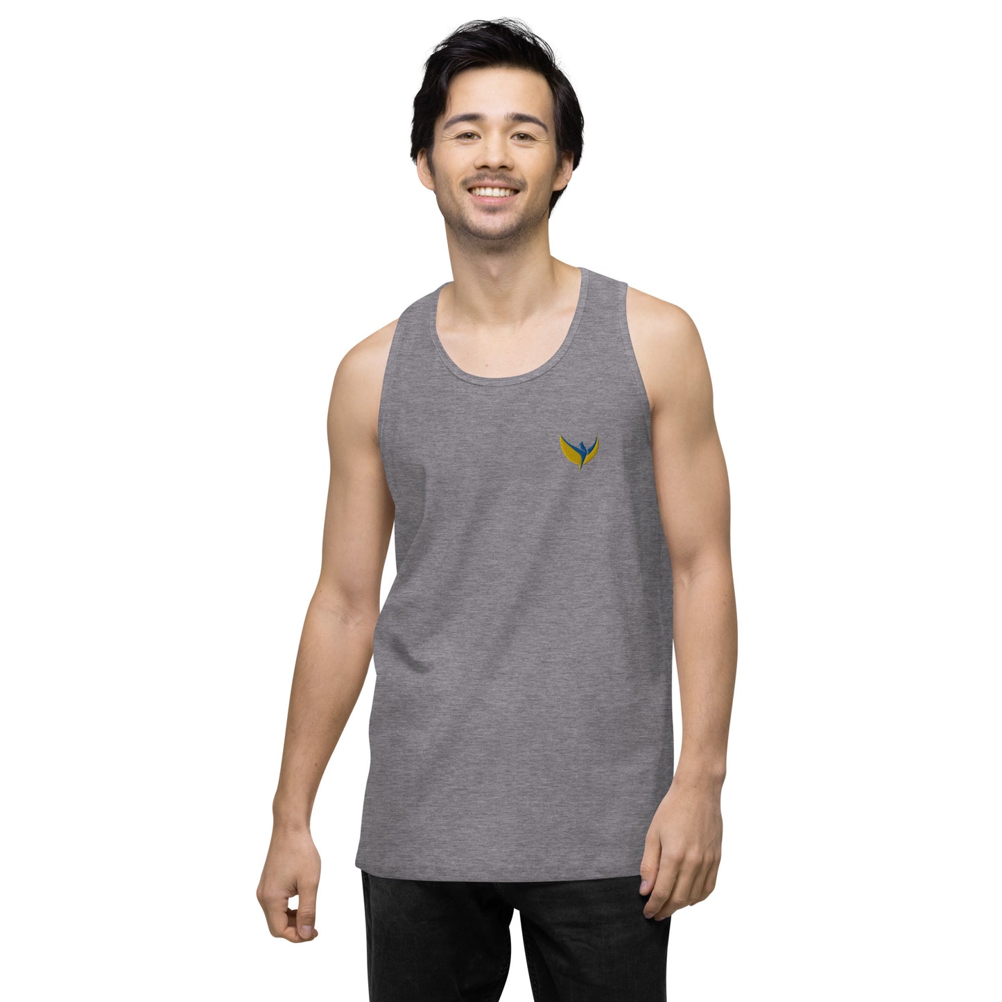 Men’s Premium Tank Top - Embroidered Phoenix