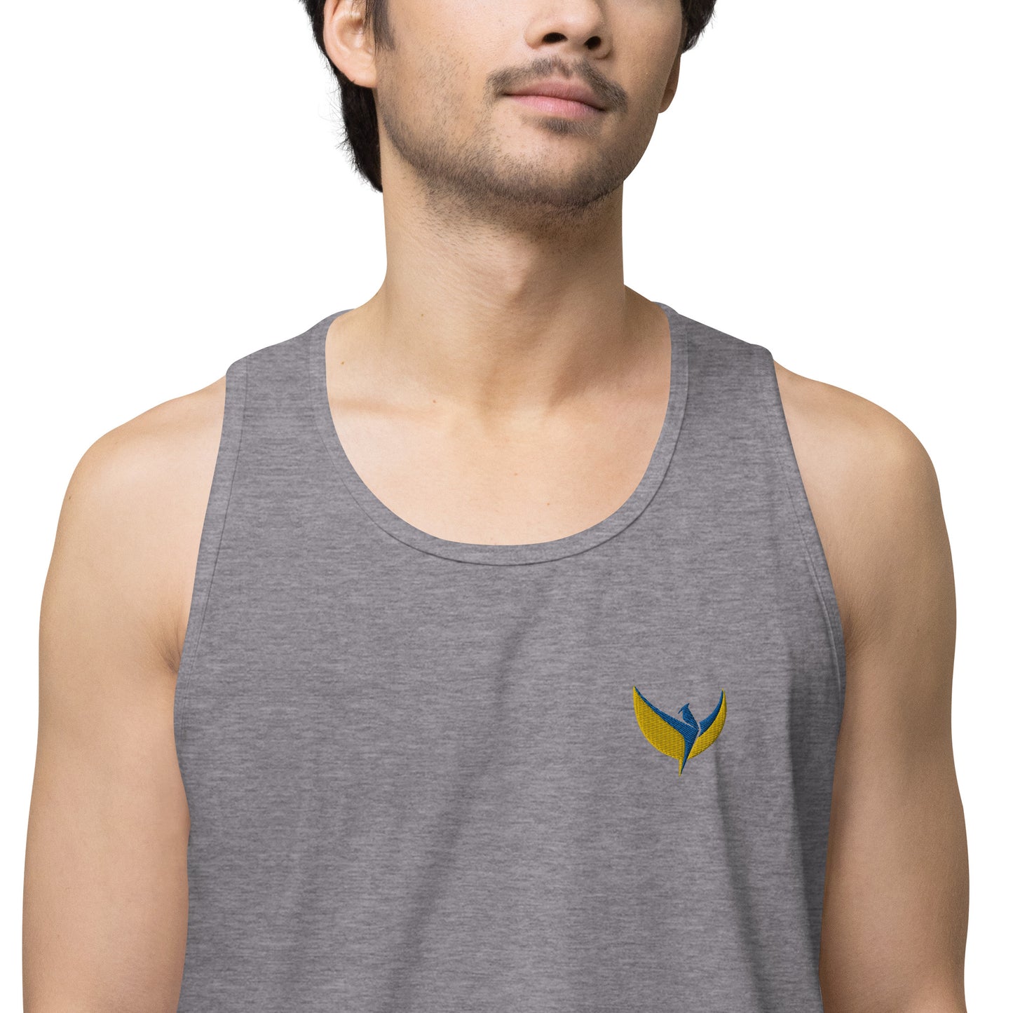 Men’s Premium Tank Top - Embroidered Phoenix