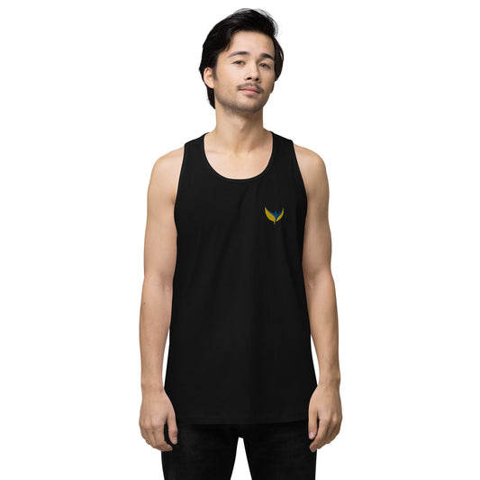 Men’s Premium Tank Top - Embroidered Phoenix