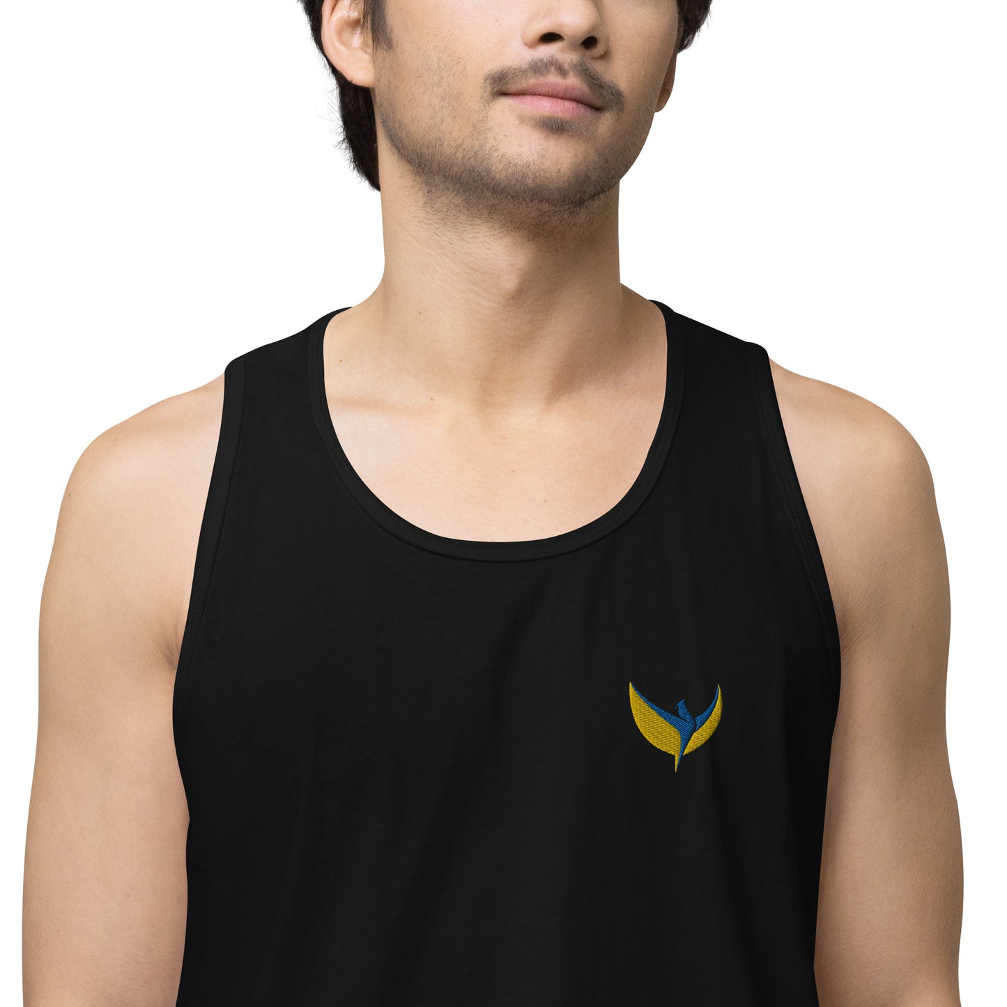 Men’s Premium Tank Top - Embroidered Phoenix