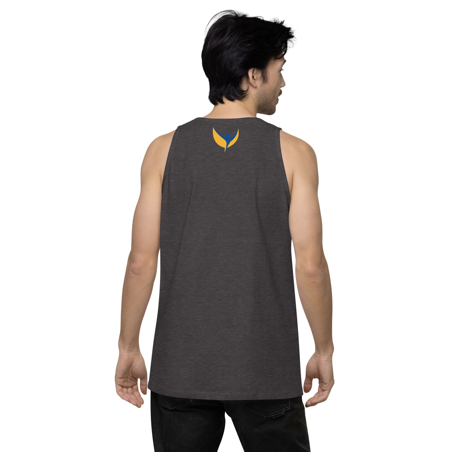 Men’s Premium Tank Top - Embroidered Ukraine Matters