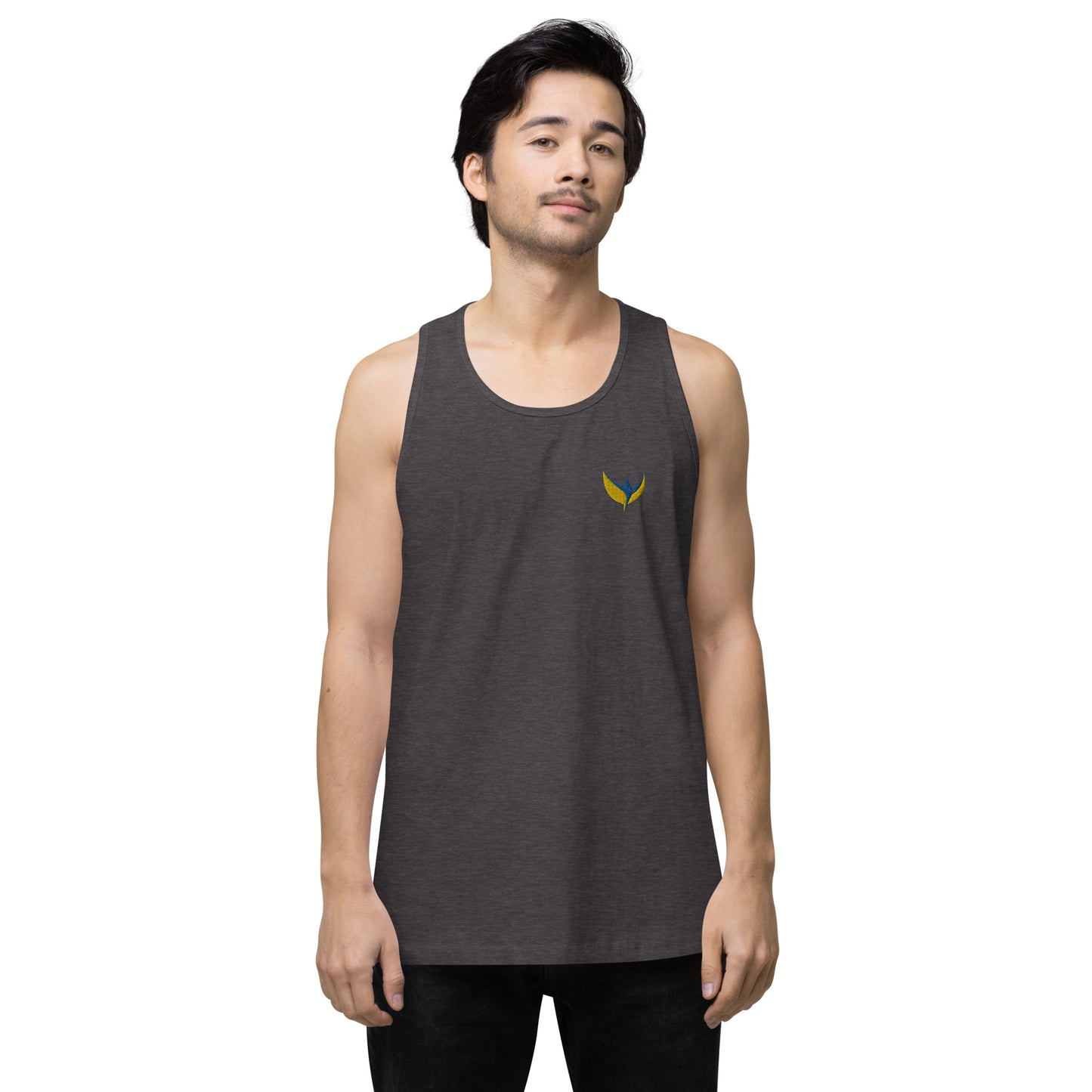 Men’s Premium Tank Top - Embroidered Phoenix