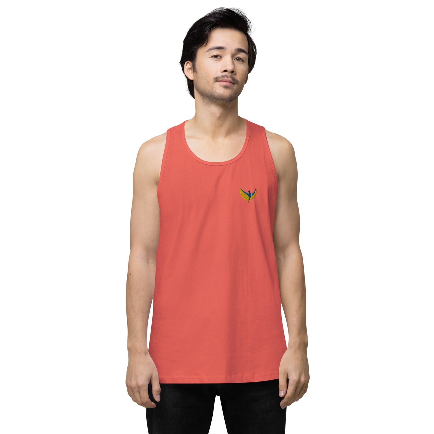 Men’s Premium Tank Top - Embroidered Phoenix