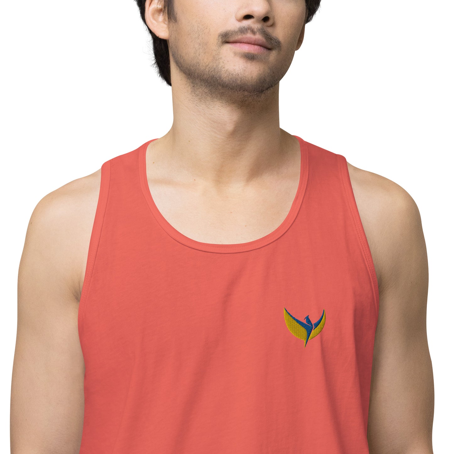 Men’s Premium Tank Top - Embroidered Phoenix