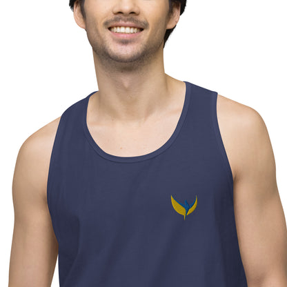 Men’s Premium Tank Top - Embroidered Phoenix