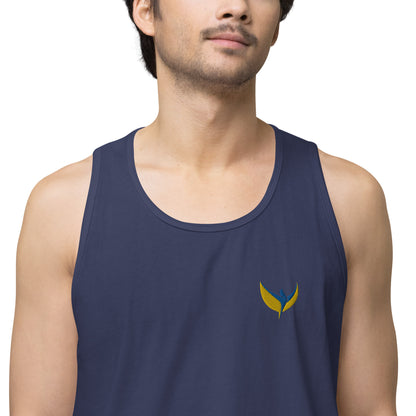 Men’s Premium Tank Top - Embroidered Phoenix