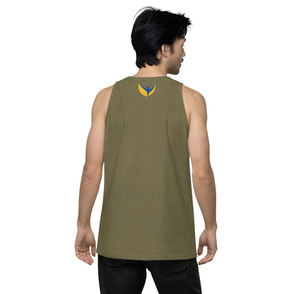 Men’s Premium Tank Top - Embroidered Ukraine Matters