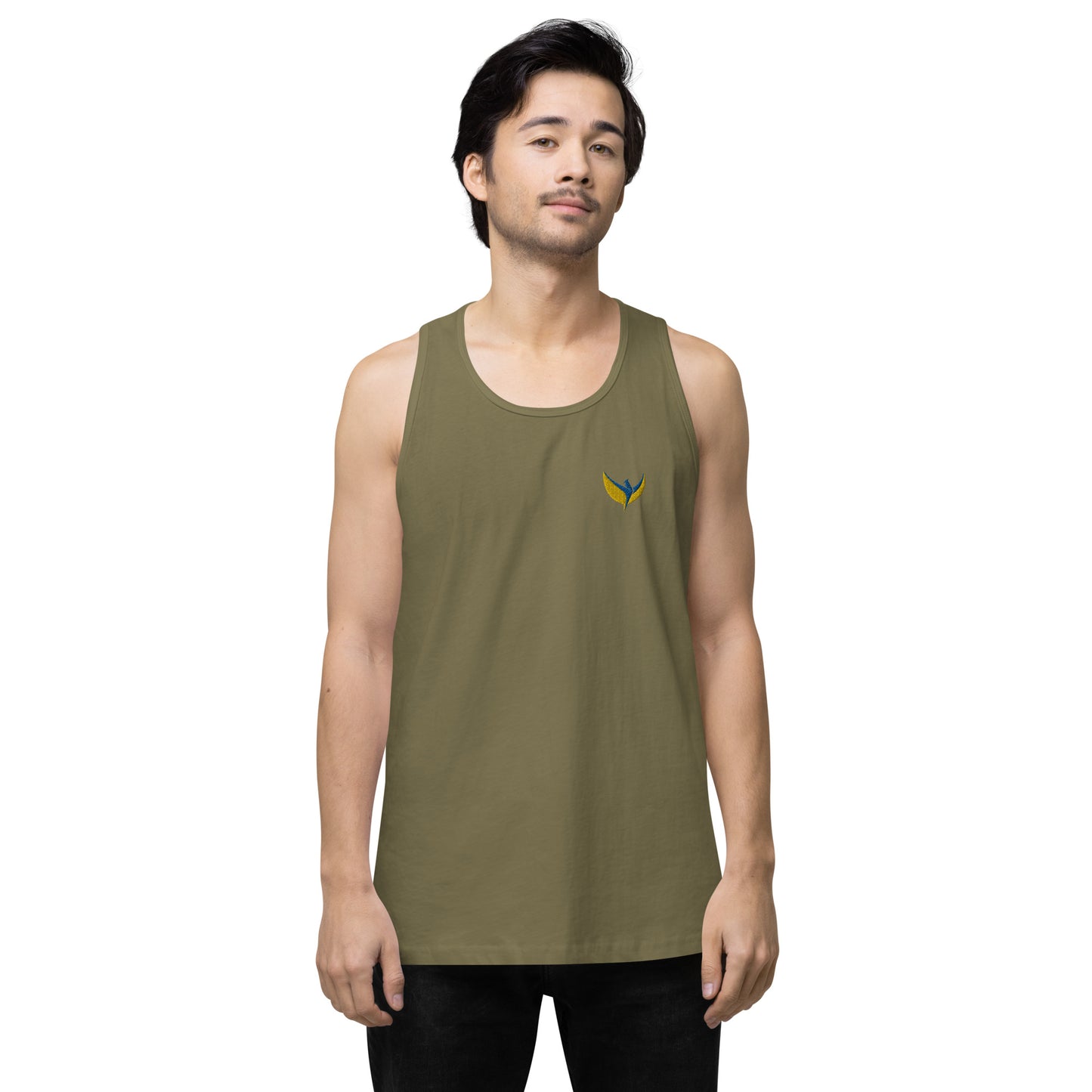 Men’s Premium Tank Top - Embroidered Phoenix