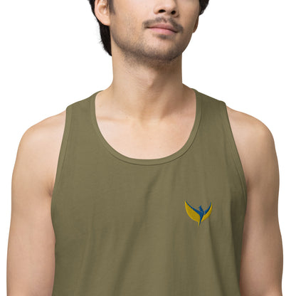 Men’s Premium Tank Top - Embroidered Phoenix