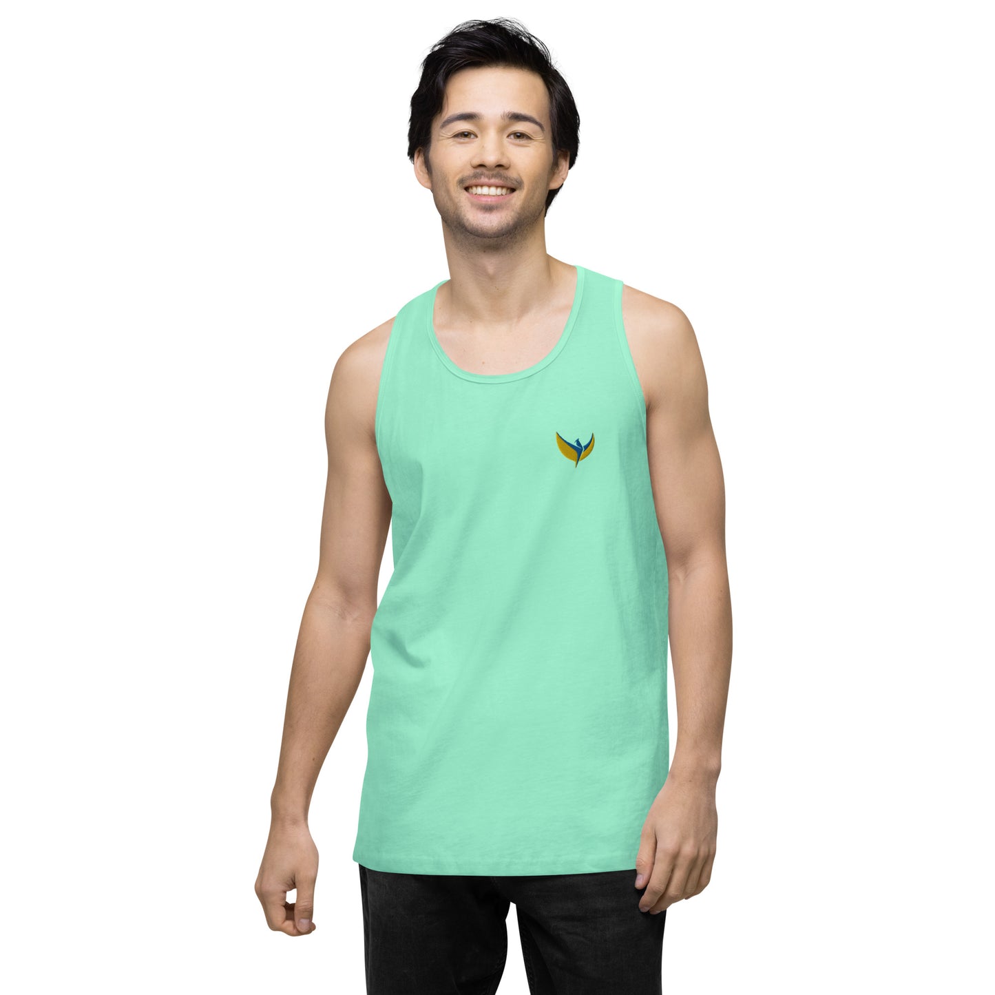 Men’s Premium Tank Top - Embroidered Phoenix