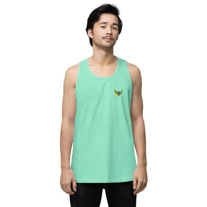 Men’s Premium Tank Top - Embroidered Phoenix