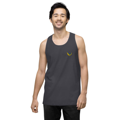 Men’s Premium Tank Top - Embroidered Phoenix