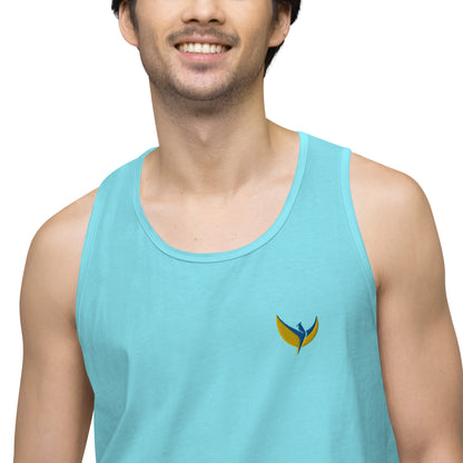 Men’s Premium Tank Top - Embroidered Phoenix