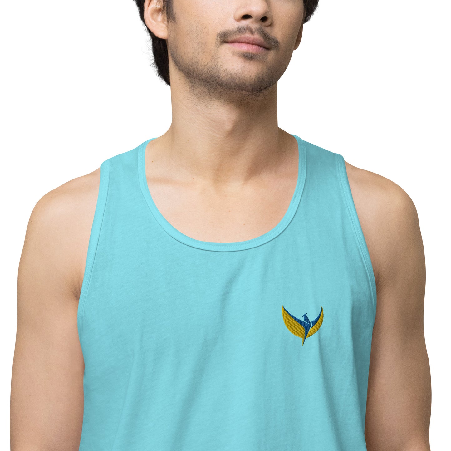 Men’s Premium Tank Top - Embroidered Phoenix