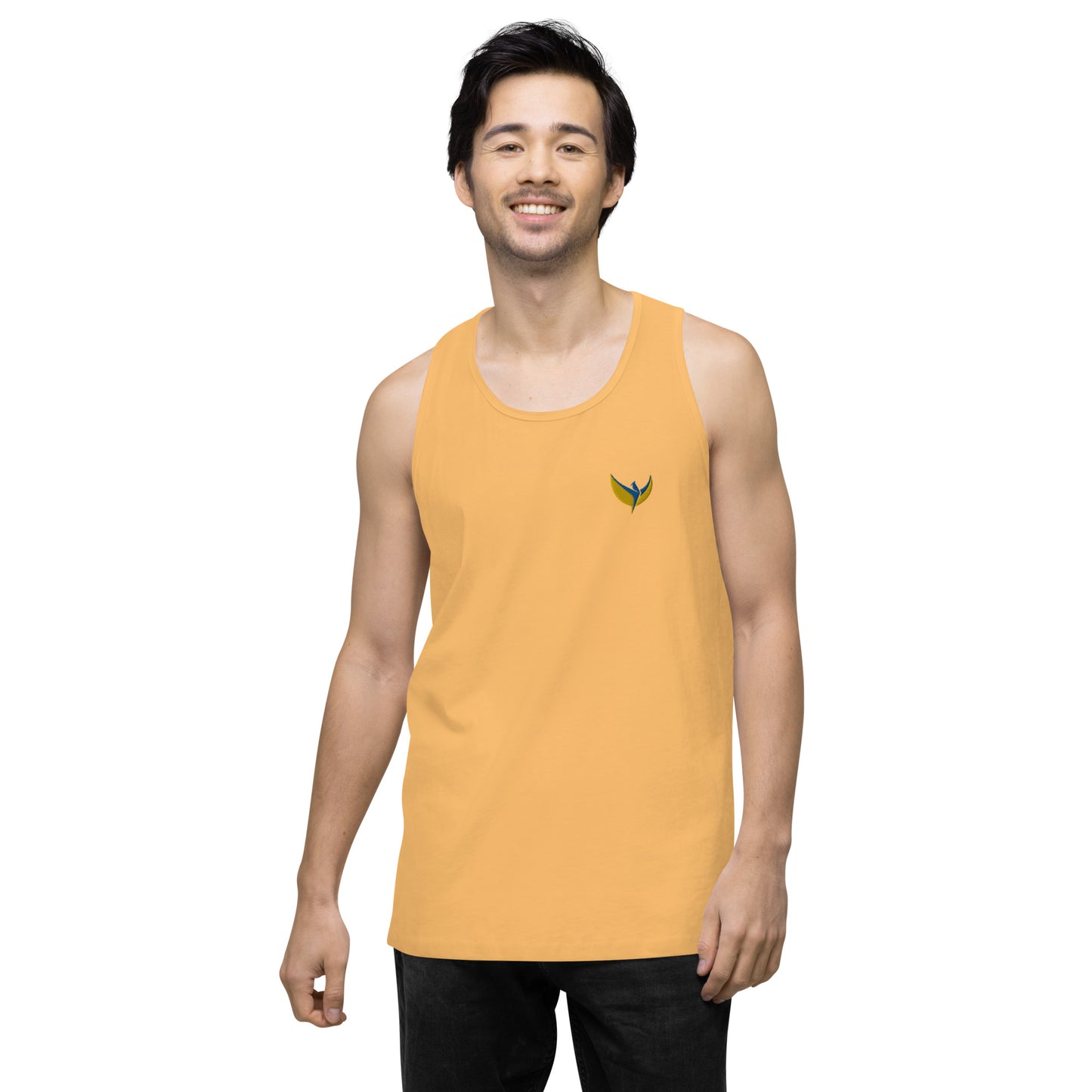 Men’s Premium Tank Top - Embroidered Phoenix