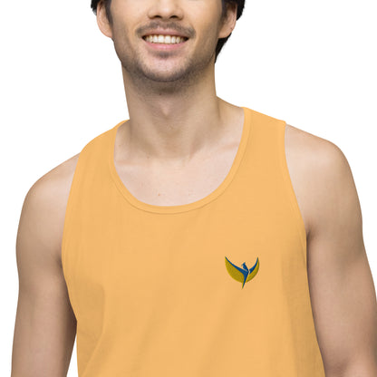 Men’s Premium Tank Top - Embroidered Phoenix