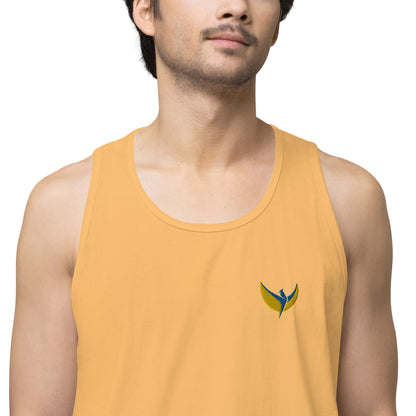 Men’s Premium Tank Top - Embroidered Phoenix