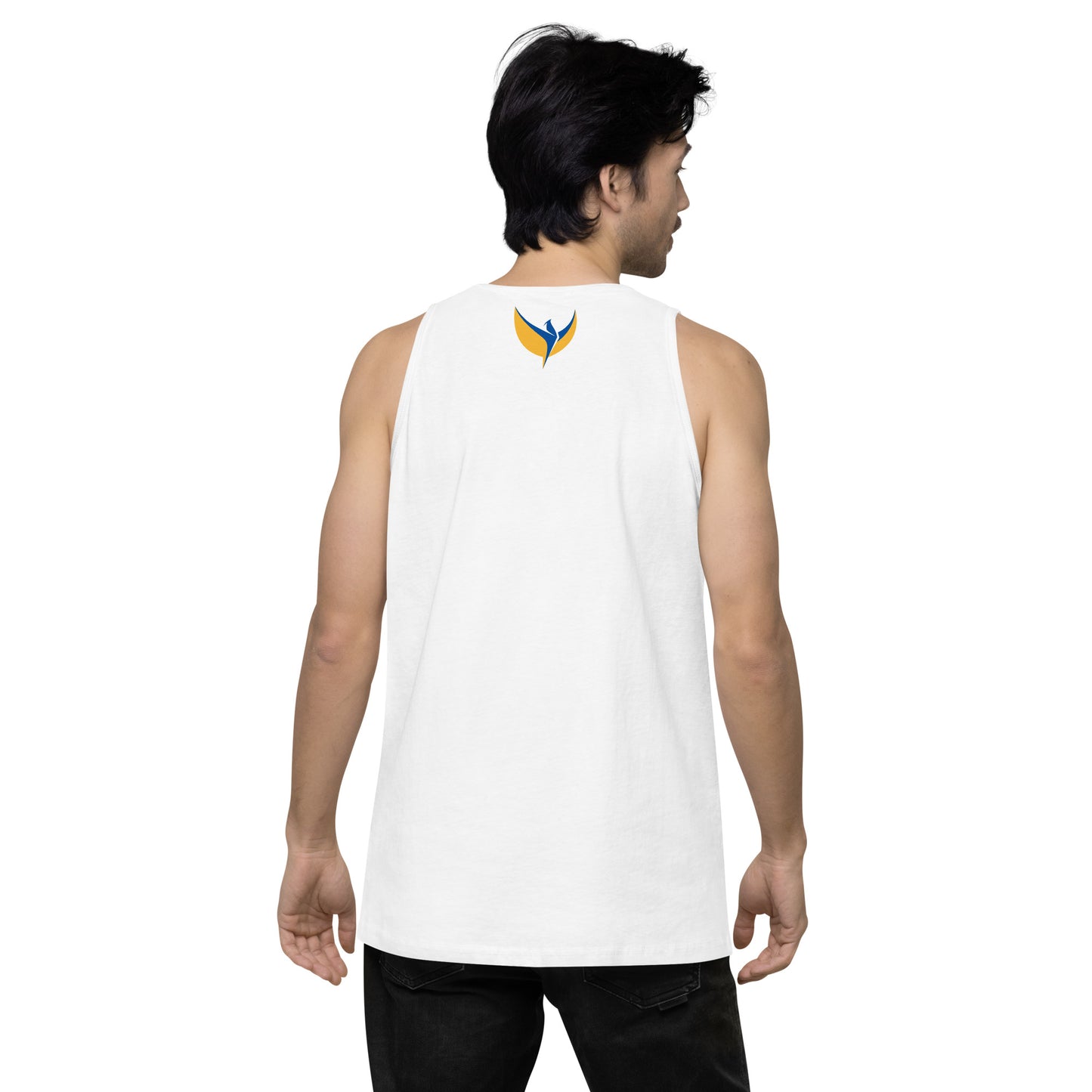 Men’s Premium Tank Top - Embroidered Ukraine Matters