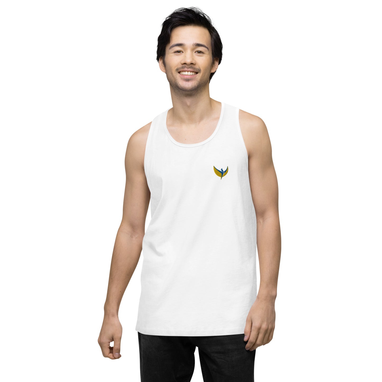 Men’s Premium Tank Top - Embroidered Phoenix