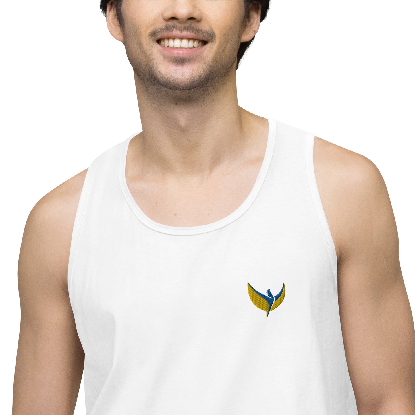 Men’s Premium Tank Top - Embroidered Phoenix