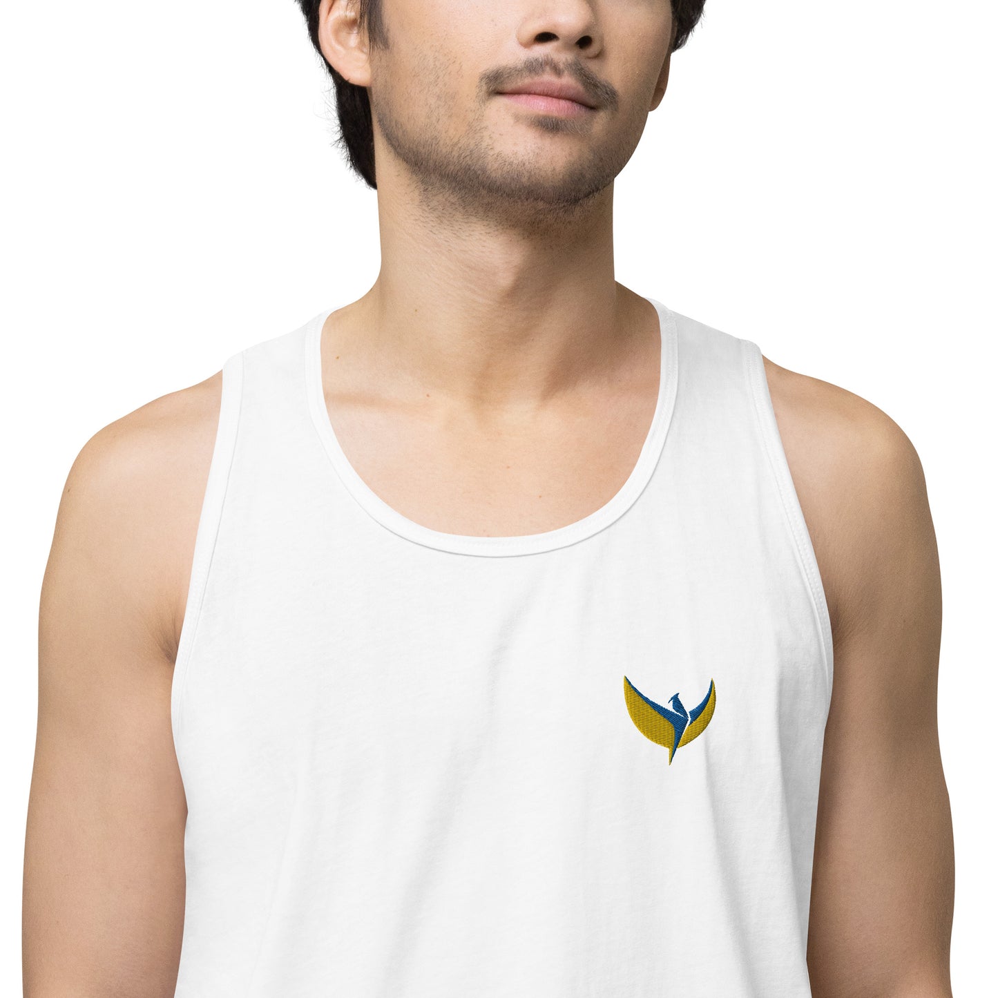 Men’s Premium Tank Top - Embroidered Phoenix