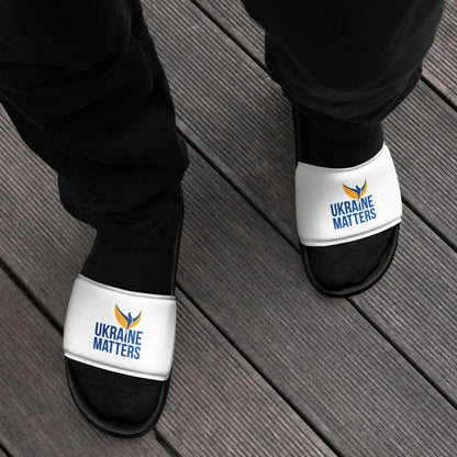 Men's Slides - Ukraine Matters Logo