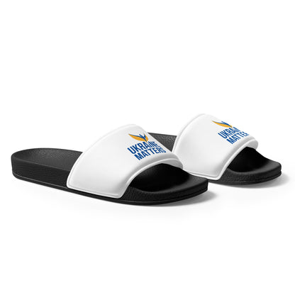 Men's Slides - Ukraine Matters Logo