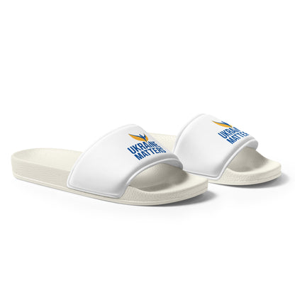 Men's Slides - Ukraine Matters Logo