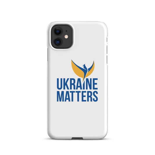 Snap Case for iPhone® - Ukraine Matters Logo