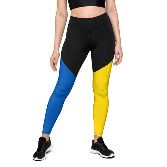 Sports Leggings - Ukrainian Colors