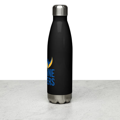 Stainless Steel Water Bottle - Ukraine Matters Logo