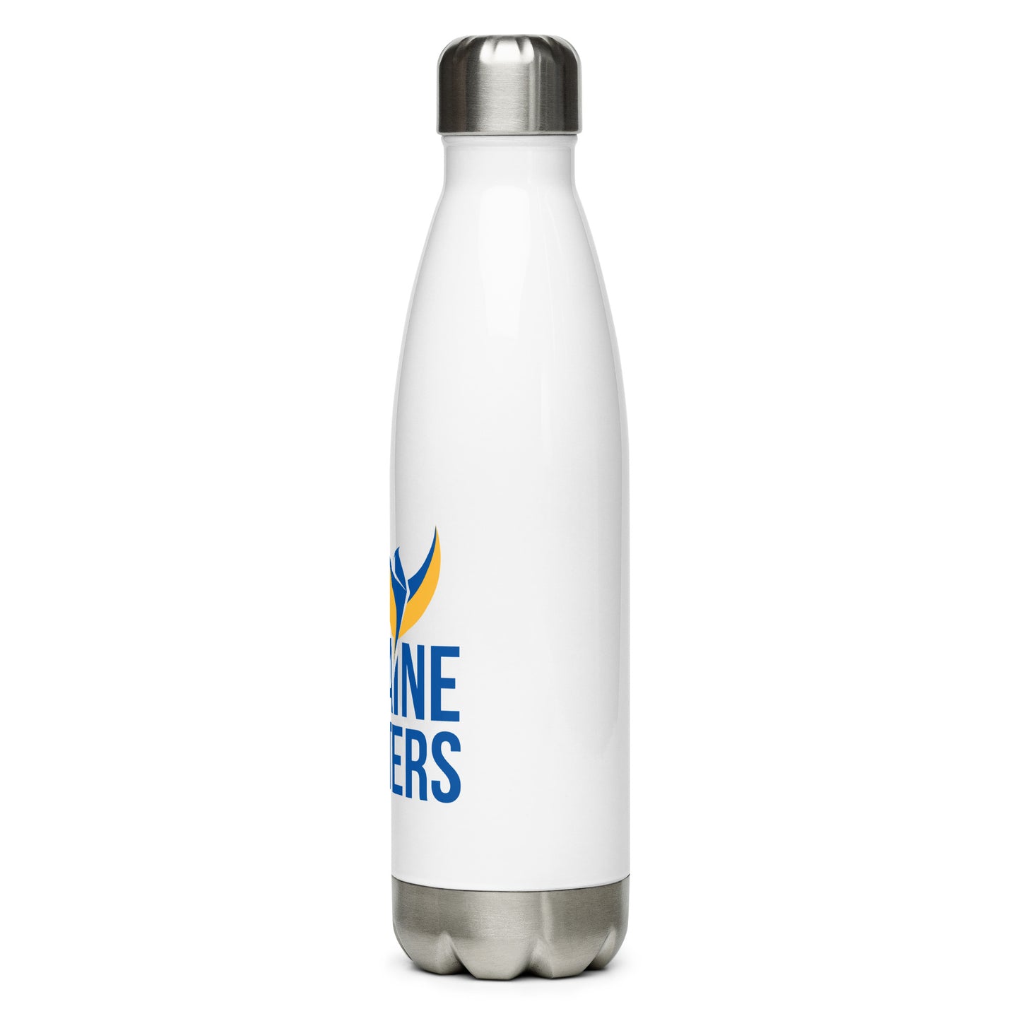 Stainless Steel Water Bottle - Ukraine Matters Logo