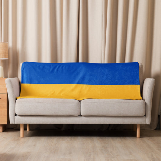 Sherpa Blanket - Ukrainian Colors