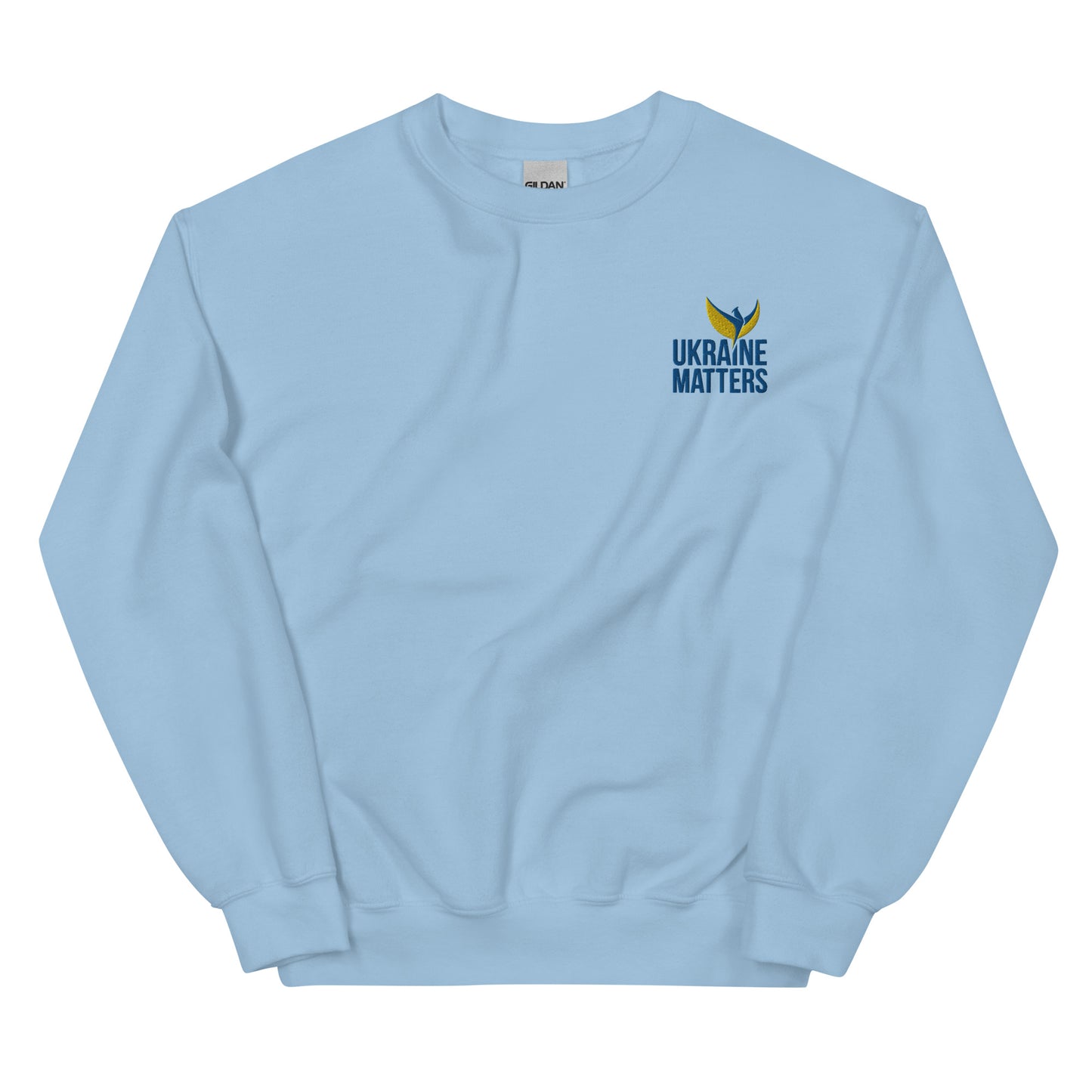 Unisex Sweatshirt - Embroidered Ukraine Matters Logo