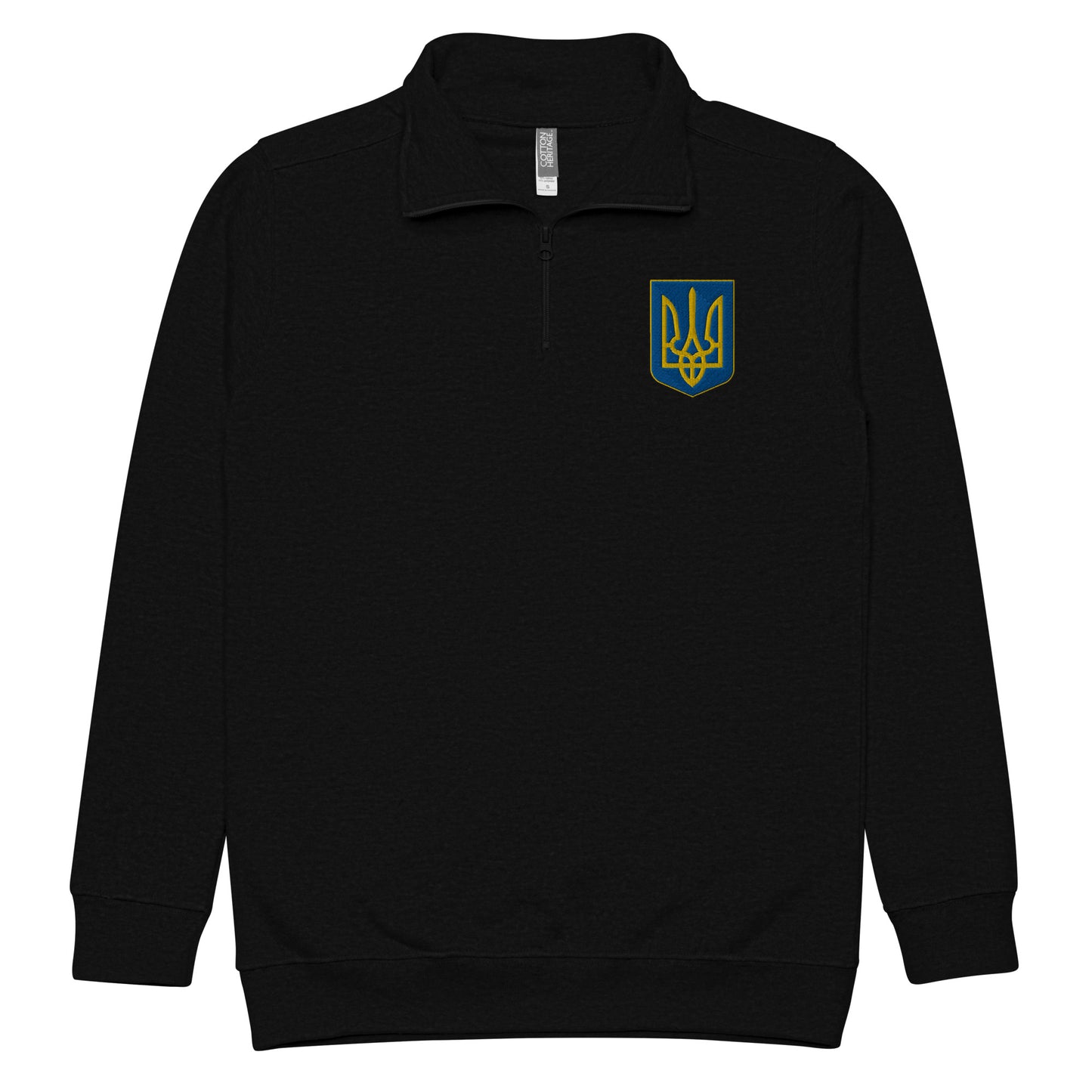 Unisex Fleece Pullover - Embroidered Trident