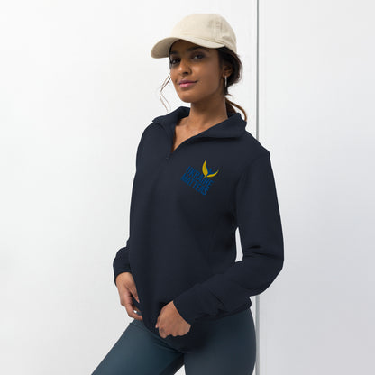 Unisex Fleece Pullover - Embroidered Ukraine Matters Logo