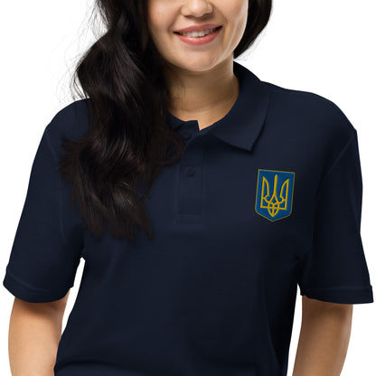 Unisex Polo Shirt - Embroidered Trident