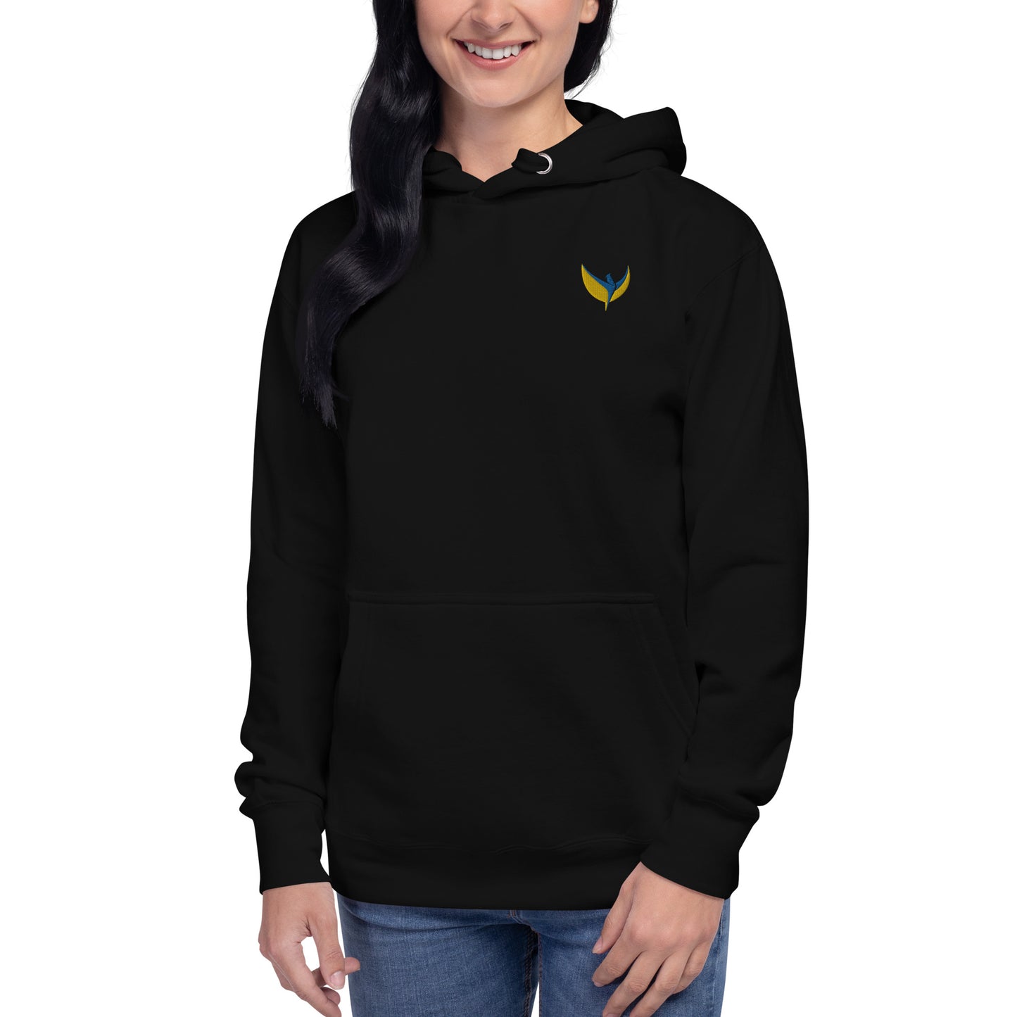 Premium Unisex Hoodie - Embroidered Phoenix