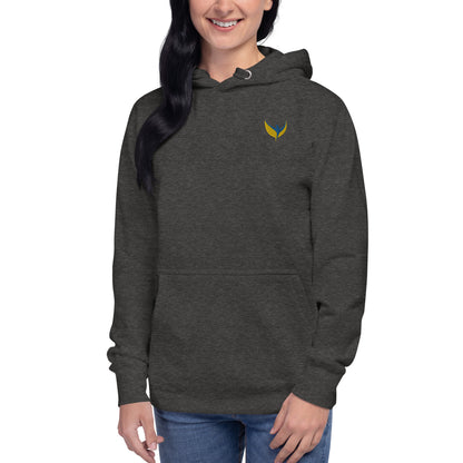 Premium Unisex Hoodie - Embroidered Phoenix