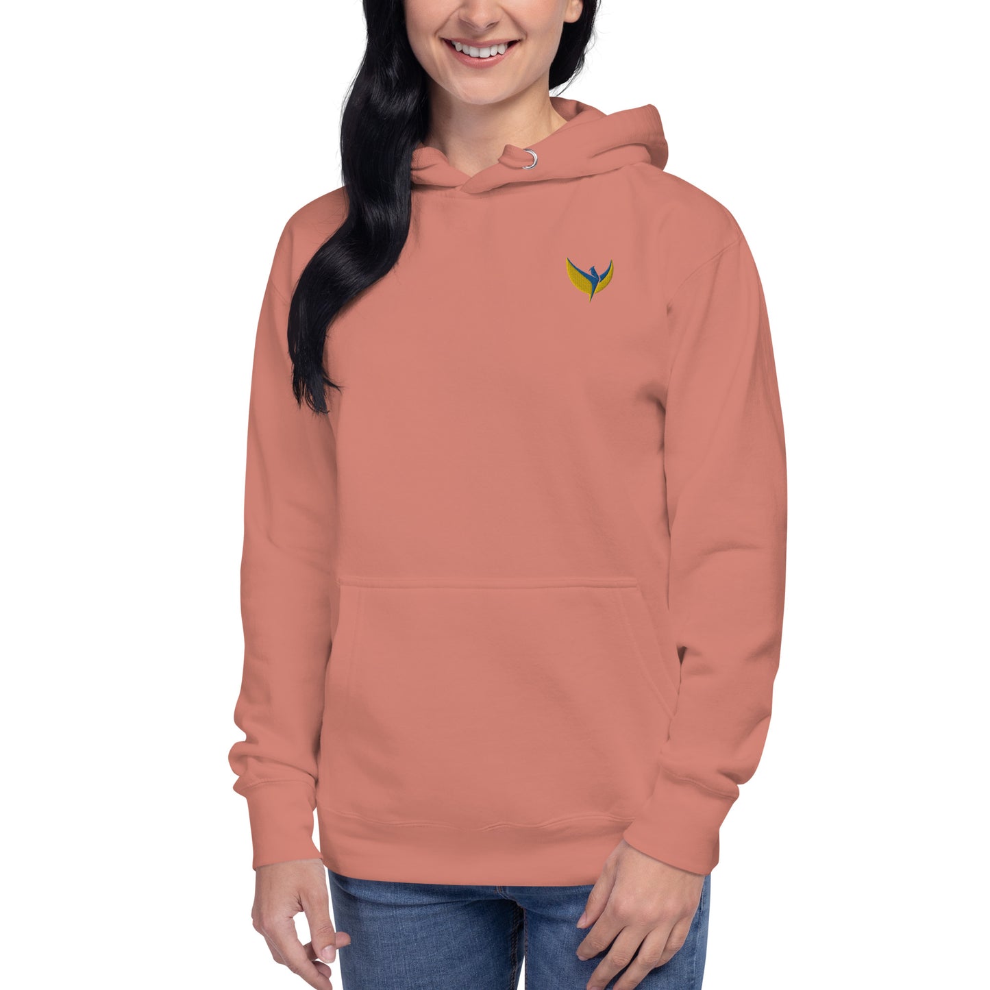 Premium Unisex Hoodie - Embroidered Phoenix