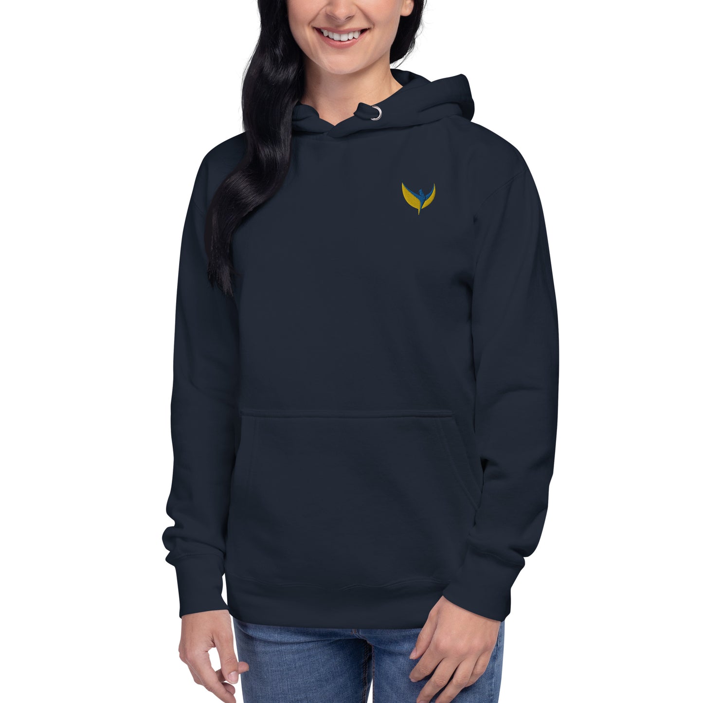 Premium Unisex Hoodie - Embroidered Phoenix