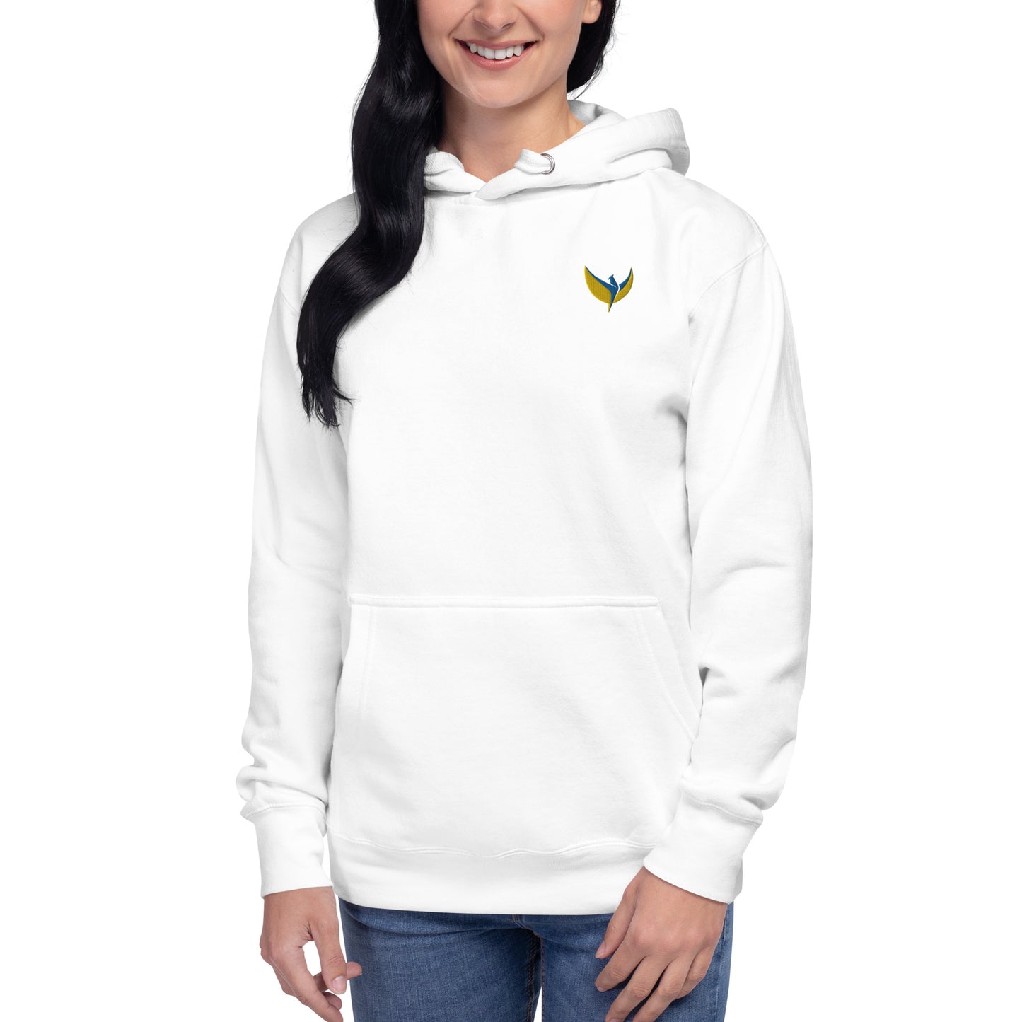 Premium Unisex Hoodie - Embroidered Phoenix